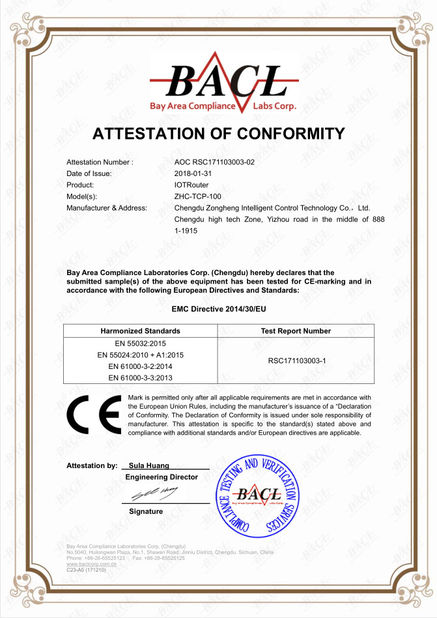 Chengdu Zongheng Intelligence Control Technology Co., Ltd.